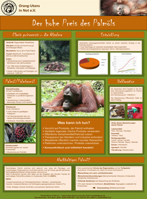 Poster über Palmöl